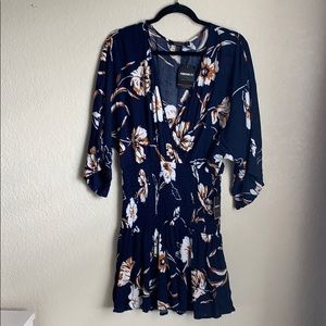 Forever 21 navy floral dress
